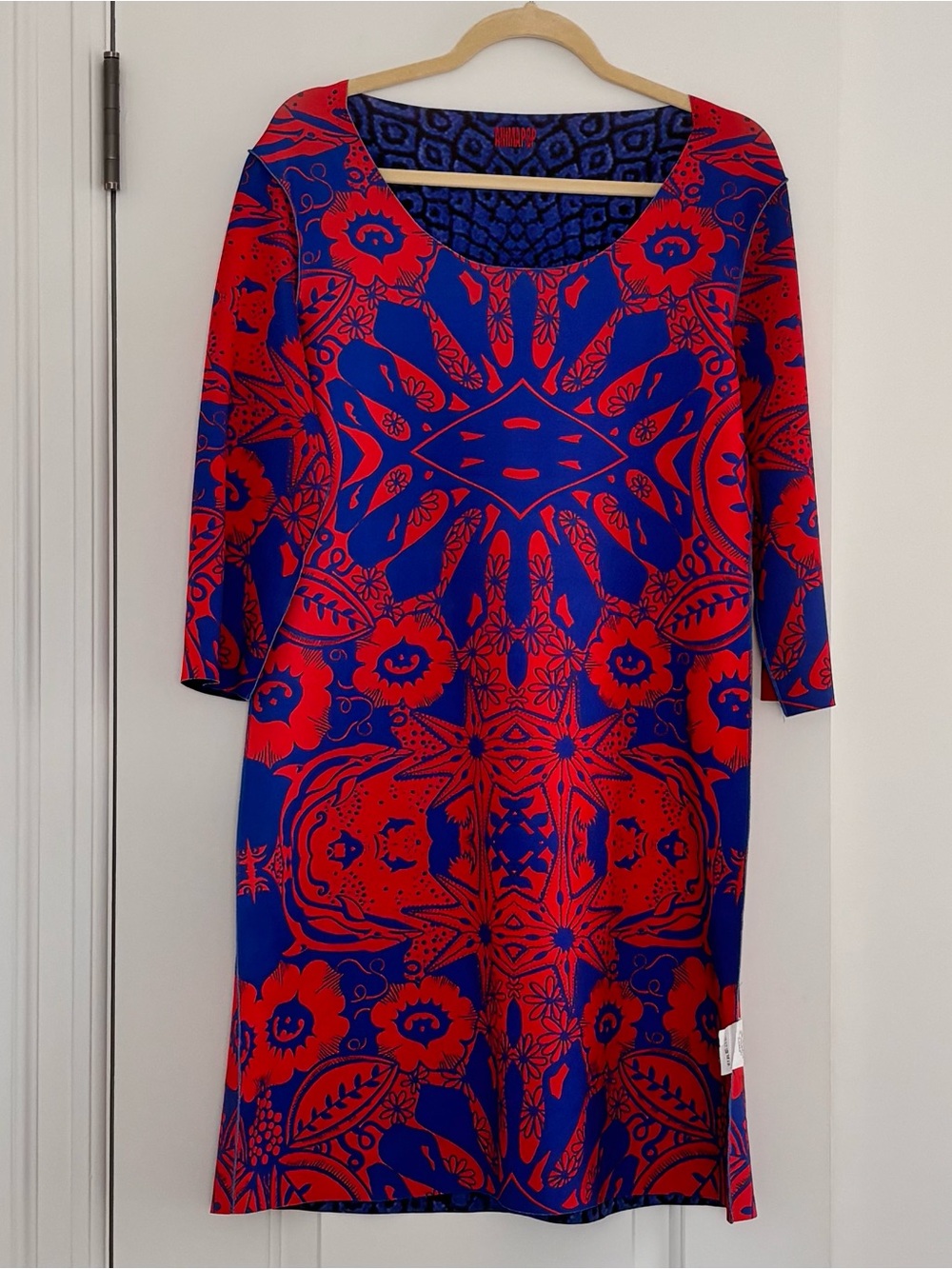 Animapop Reversible Geometric Floral Maxi Dress Size XL Italy - Picture 4 of 5